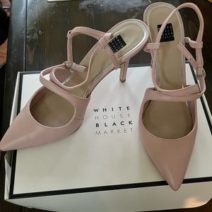 White House Black Market sling back pumps